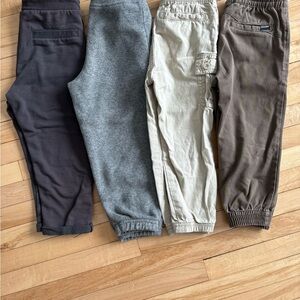 Kids Jogger Pants Set - Black, Gray, Beige, Brown